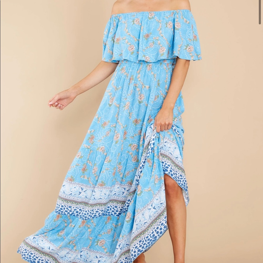 Blue Print Dress